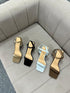 Women Elegant Diamond Embedded Buckle Straps Heel